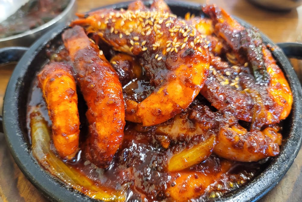 대구 동성로 맛집 신라식당 돌판 낙지 새우볶음 feat 주차