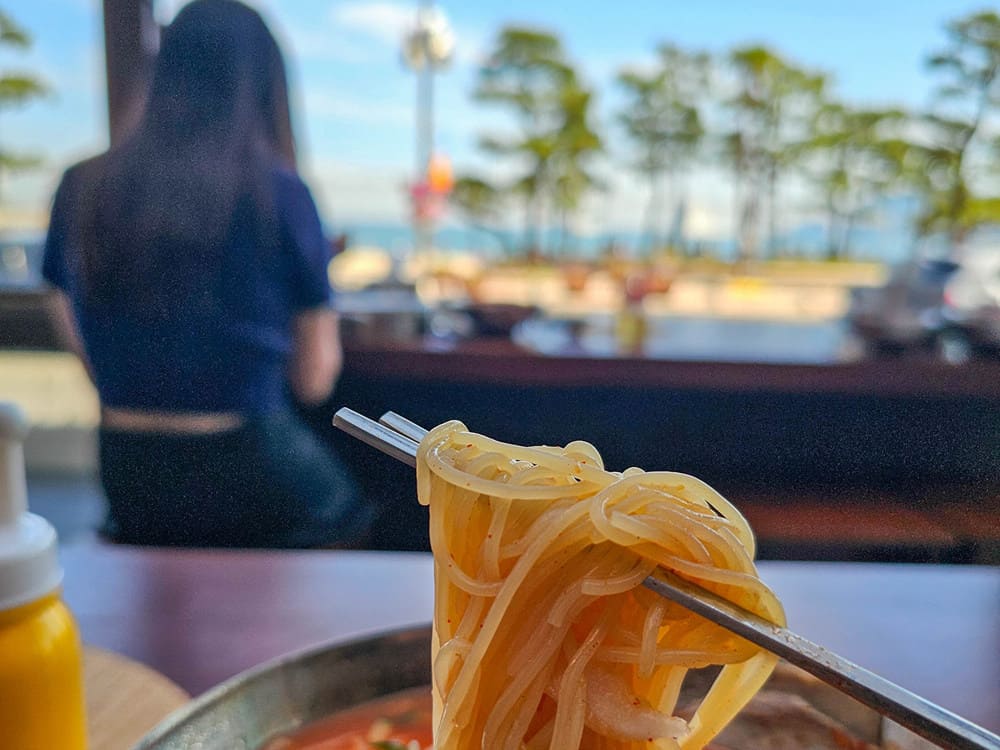 부산 밀면 맛집 광안리 동면식밀면 손만두 feat 광안대교 오션뷰