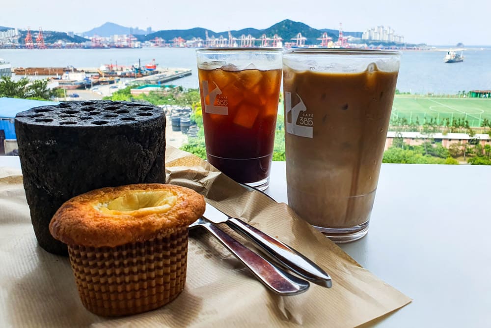 부산 영도 카페 385 오션뷰 맛집 feat 연탄빵